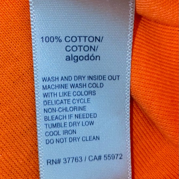 Rafaella Sleeveless Orange V-neck Petite Large - Picture 6 of 6